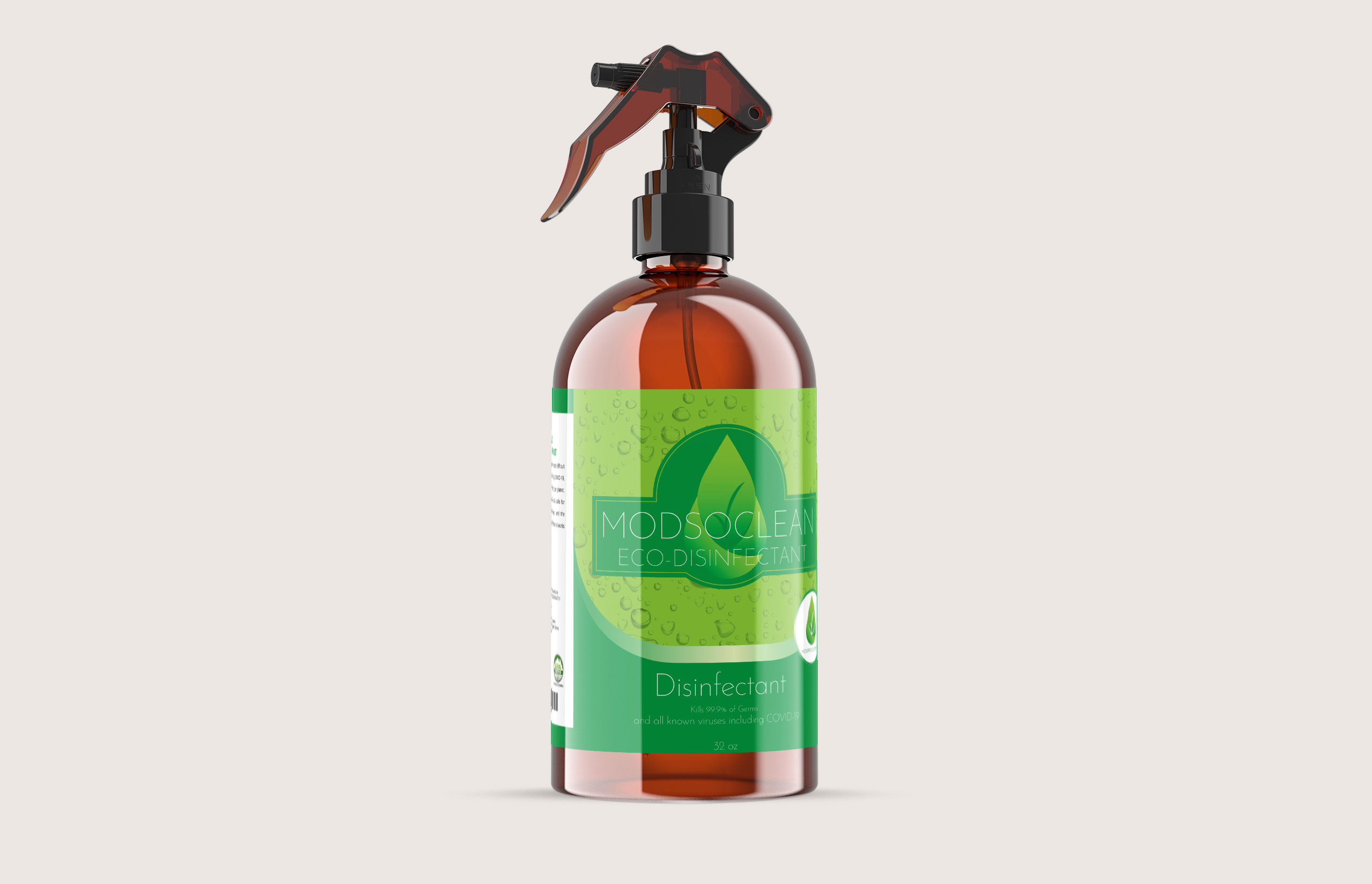ModsoClean - Eco Disinfectant Spray - Product Label Design