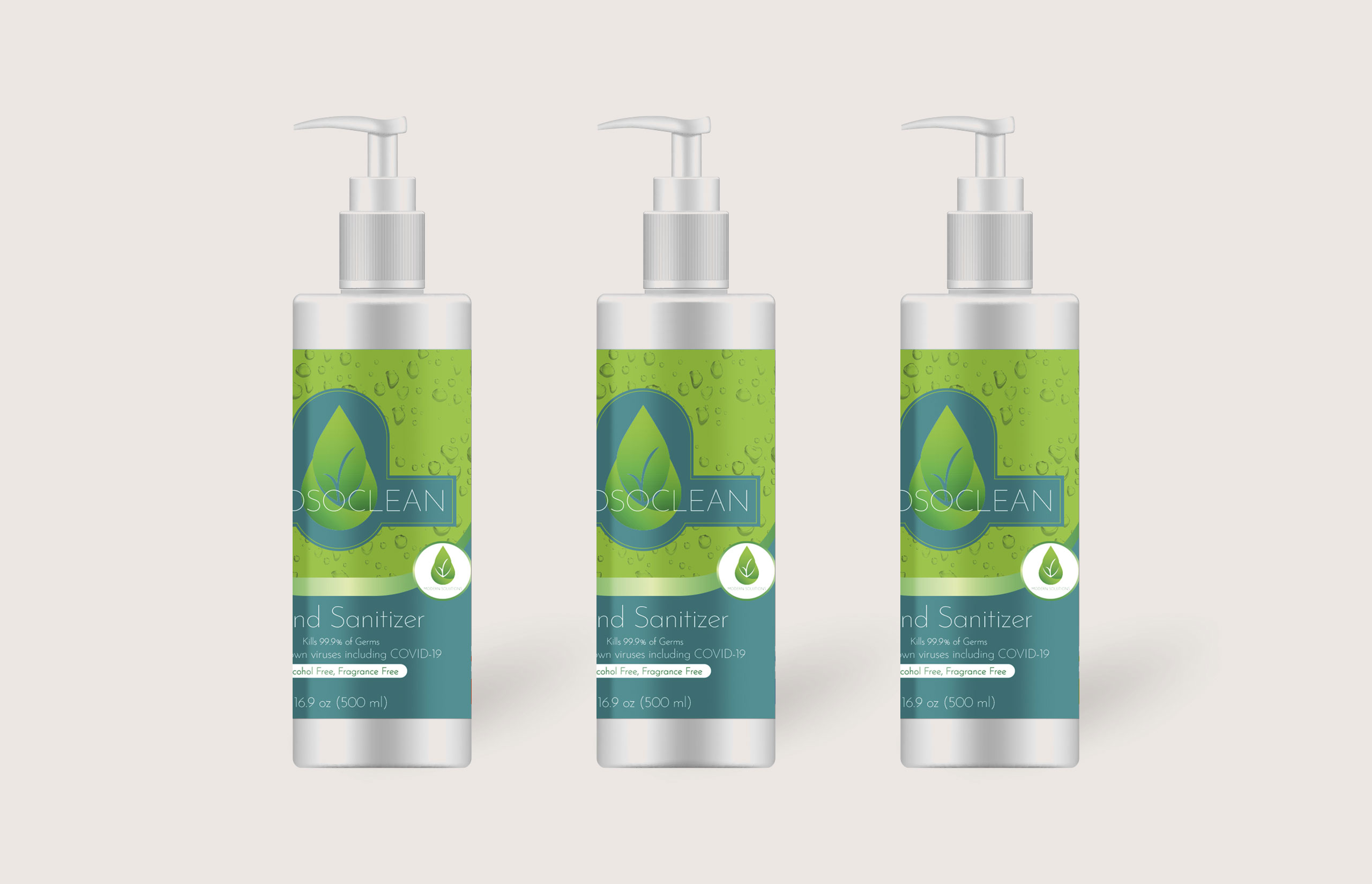 ModsoClean - Hand Sanitizer - Product Label Design by Ok Omni