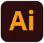 The Adobe Illustrator logo features the letters "Ai" in a vibrant orange hue on a dark brown square background, capturing an omnipresent sense of creativity and precision.