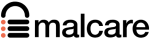 Logo displaying the word "malcare" with a stylized shield on the left.